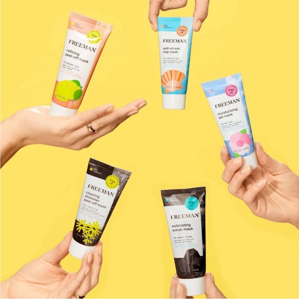 Freeman Face Masks Moisturizing Gel Peel-Off Exfoliating Scrub Clay Skin Care